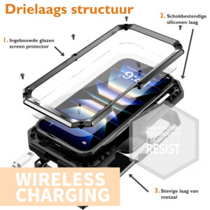 Stofdicht metalen hoes iPhone 16 Pro Max - Zwart - 2