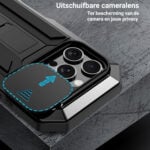 Stofdicht metalen hoes iPhone 16 Pro Max – Zwart - 6