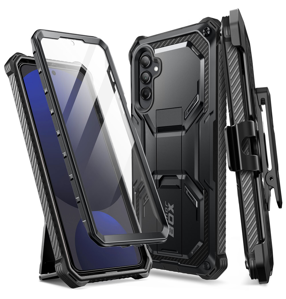 Armorbox Samsung Galaxy S24 FE hoesje met screen protector – Zwart 1 Armorbox Samsung Galaxy S24 FE hoesje met screen protector – Zwart 1