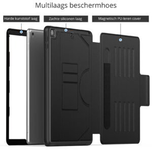 Solidenz Magnetische hoes iPad 9 2021 / iPad 8 2020 / iPad 7 2019 – 10.2 inch – Zwart - 1