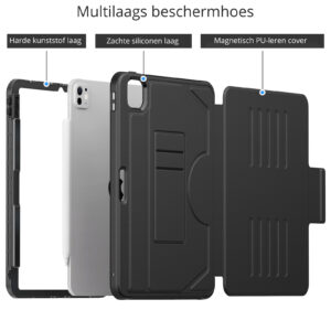 Solidenz Magnetische hoes iPad Pro M4 2024 - 11 inch 2024 - Zwart - 1