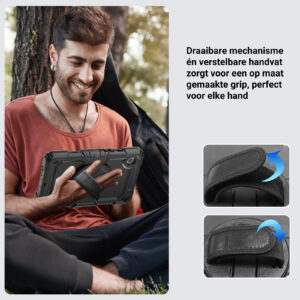 Turtle Shift Extreme Protection 360 Backcase Hoes Tab A9 – 8.7 inch 2023 – Zwart - 6