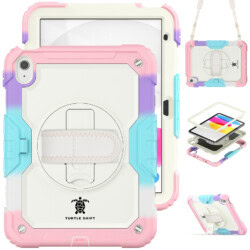Turtle Shift Extreme Protection 360 Backcase Hoes iPad 11 en iPad 10 - 10.9 inch - Regenboog