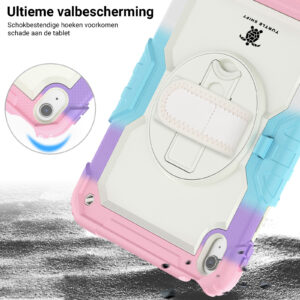 Turtle Shift Extreme Protection 360 Backcase Hoes iPad 11 en iPad 10 – 10.9 inch – Regenboog - 7
