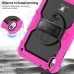 Turtle Shift Extreme Protection 360 Backcase Hoes iPad 11 en iPad 10 – 10.9 inch – Roze - 7