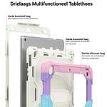 Turtle Shift Extreme Protection 360 Backcase Hoes iPad 9 2021 / iPad 8 2020 / iPad 7 2019 – 10.2 inch – Regenboog - 2