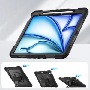 Turtle Shift Extreme Protection 360 Backcase Hoes iPad Air 6 (M3 en M2) – 13 inch (2025 / 2024) – Zwart - 5