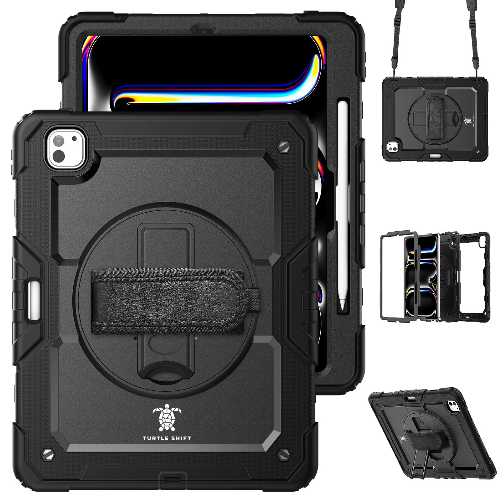 Turtle Shift Extreme Protection 360 Backcase Hoes iPad Pro M4 2024 – 13 inch – Zwart 1 Turtle Shift Extreme Protection 360 Backcase Hoes iPad Pro M4 2024 – 13 inch – Zwart 1