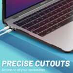 Turtle Shift Laptopcover Shield MacBook Air 13′ inch – 2020 en 2018 – A2337 / A2179 / A1932 – Zwart - 8