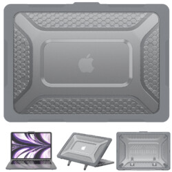 Turtle Shift Laptopcover Shield MacBook Air 13.6' inch - 2024 / 2022 - A2681 / A3113 - Grijs