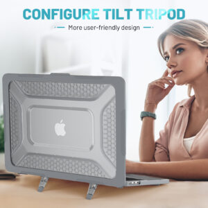 Turtle Shift Laptopcover Shield MacBook Air 13.6′ inch – 2024 / 2022 – A2681 / A3113 – Grijs - 9