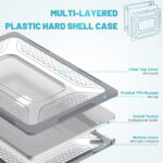 Turtle Shift Laptopcover Shield MacBook Air 13.6′ inch – 2024 / 2022 – A2681 / A3113 – Grijs - 1