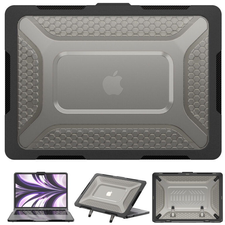 Turtle Shift Laptopcover Shield MacBook Air 13.6' inch - 2024 / 2022 - A2681 / A3113 - Zwart