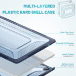 Turtle Shift Laptopcover Shield MacBook Air 15.3′ inch – 2024 / 2023 – A2941 / A3114 – Blauw - 1