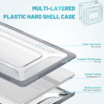 Turtle Shift Laptopcover Shield MacBook Air 15.3′ inch – 2024 / 2023 – A2941 / A3114 – Grijs - 1