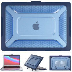 Turtle Shift Laptopcover Shield MacBook Pro 13' inch - 2022 / 2020 / 2018 - A2338 / A2289 / A2251 / A2159 / A1989 / A1706 / A1708 - Blauw