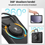 Turtle Shift Perfect Grip Hoes met screen protector Samsung Galaxy Tab A11 Plus en Tab A9 Plus – 11 inch – Zwart - 5