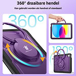 Turtle Shift Perfect Grip Hoes met screen protector iPad 11 en iPad 10 – 10.9 inch – Paars - 5