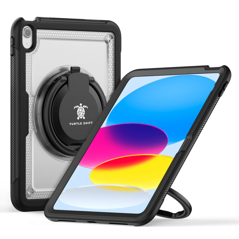 Turtle Shift Perfect Grip Hoes met screen protector iPad 11 en iPad 10 - 10.9 inch - Transparant
