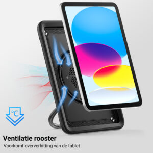 Turtle Shift Perfect Grip Hoes met screen protector iPad 11 en iPad 10 - 10.9 inch - Zwart - 4