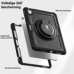 Turtle Shift Perfect Grip Hoes met screen protector iPad Air 6 (M3 en M2) – 11 inch 2024 – Zwart - 2