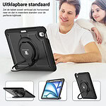 Turtle Shift Perfect Grip Hoes met screen protector iPad Air 6 (M3 en M2) – 11 inch 2024 – Zwart - 6