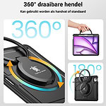 Turtle Shift Perfect Grip Hoes met screen protector iPad Air 6 (M3 en M2) – 13 inch (2025 / 2024) – Zwart - 5