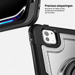 Turtle Shift Perfect Grip Hoes met screen protector iPad Pro M4 2024 – 11 inch 2024 – Transparant - 3