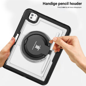 Turtle Shift Perfect Grip Hoes met screen protector iPad Pro M4 2024 – 11 inch 2024 – Transparant - 8