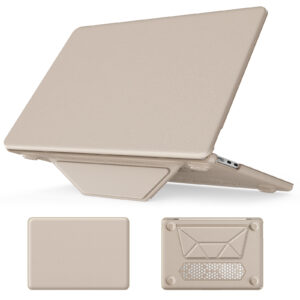 Turtle Shift vegan leer Laptopcover MacBook Air 13.6' inch - 2024 / 2022 - A2681 / A3113 - Beige Main Image