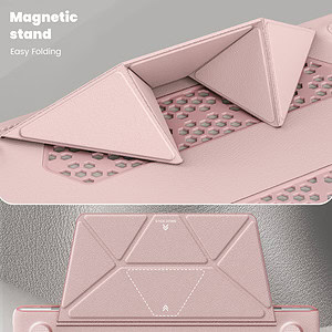 Turtle Shift vegan leer Laptopcover MacBook Air 13.6' inch - 2024 / 2022 - A2681 / A3113 - Roze - 8