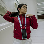 Solidenz Collection iPhone 14 Pro Max hoesje met afneembare koord – Blauw - 3