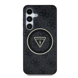 Guess IML 4G Glitter en Triangle Logo met MagSafe Samsung Galaxy S25 - Grijs - 2