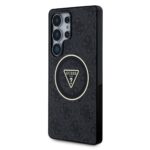 Guess IML 4G Glitter en Triangle Logo met MagSafe Samsung Galaxy S25 Ultra – Grijs - 1