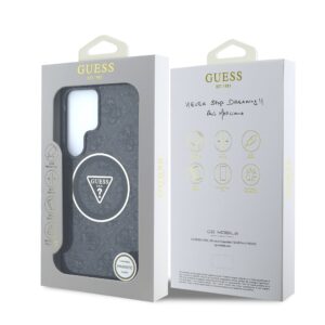 Guess IML 4G Glitter en Triangle Logo met MagSafe Samsung Galaxy S25 Ultra – Grijs - 6