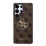 Guess Metal Logo Samsung Galaxy S25 Ultra hoesje - Bruin - afbeelding 3