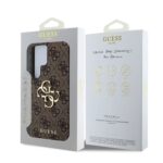 Guess Metal Logo Samsung Galaxy S25 Ultra hoesje - Bruin - afbeelding 7