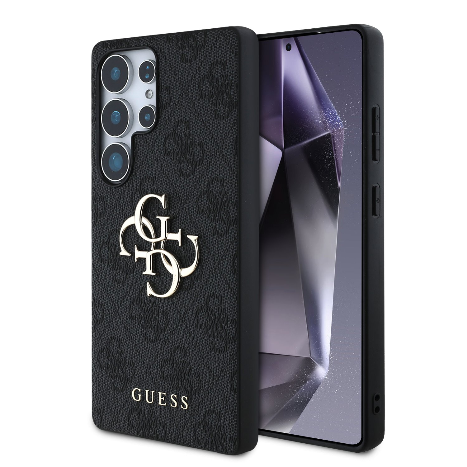 Guess Metal Logo Samsung Galaxy S25 Ultra hoesje – Grijs 1