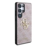 Guess Metal Logo Samsung Galaxy S25 Ultra hoesje - Roze - afbeelding 4