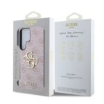 Guess Metal Logo Samsung Galaxy S25 Ultra hoesje - Roze - afbeelding 7