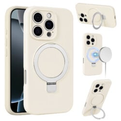 Siliconen hoesje iPhone 16 Pro Max geschikt voor MagSafe - Beige