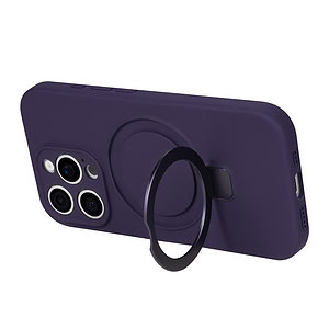 Siliconen hoesje iPhone 16 Pro Max geschikt voor MagSafe - Paars - 5
