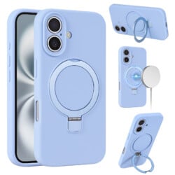 Siliconen hoesje iPhone 16 Plus geschikt voor MagSafe - Blauw