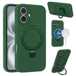 Siliconen hoesje iPhone 16 geschikt voor MagSafe - Groen