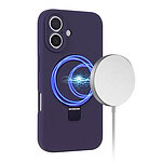 Siliconen hoesje iPhone 16 geschikt voor MagSafe – Paars - 3