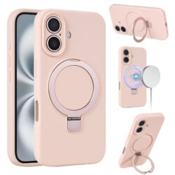 Siliconen hoesje iPhone 16 Plus geschikt voor MagSafe - Roze