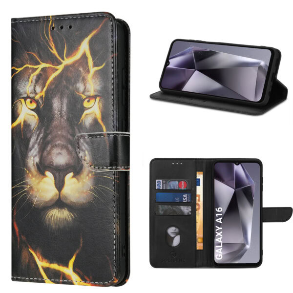 Solidenz bookcase Samsung Galaxy A16 - Leeuw