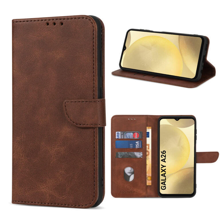 Solidenz bookcase Samsung Galaxy A26 - Bruin