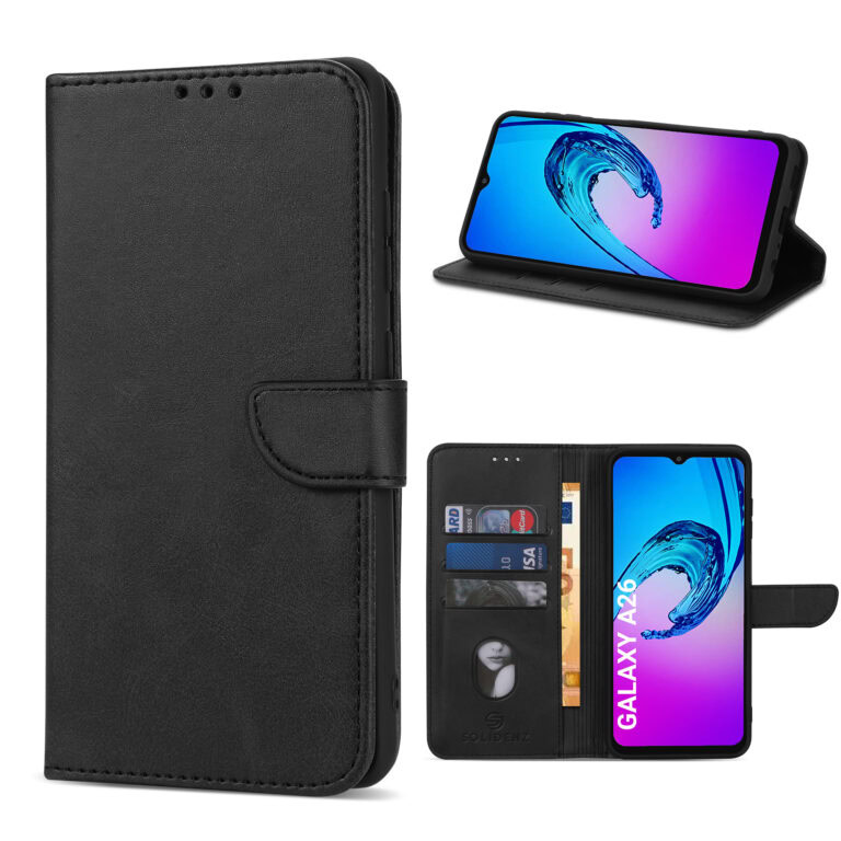 Solidenz bookcase Samsung Galaxy A26 - Zwart