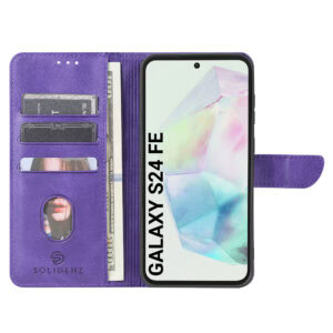 Solidenz bookcase Samsung Galaxy S24 FE - Paars - 3